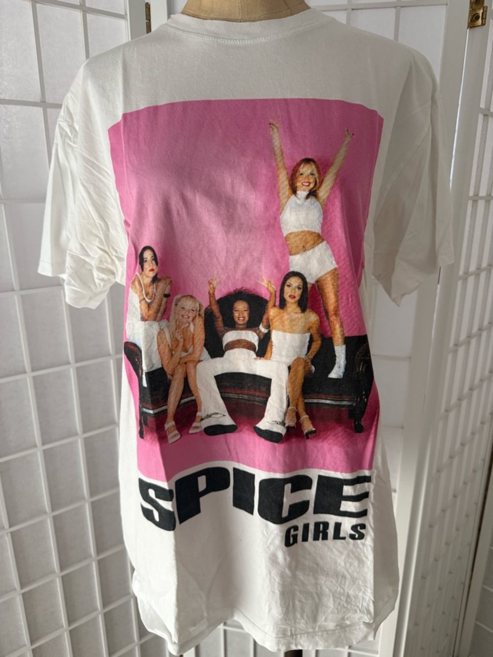 Spice Girls Graphic Tee Oversized Bershka Band T Shirt Y2K Style XS